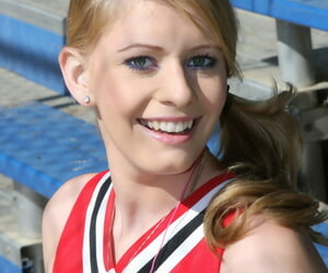 Sexy cheerleader Allie James..